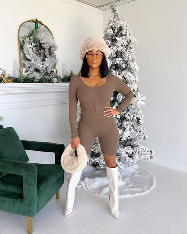 Ribbed Knit Romper (2 Colors)