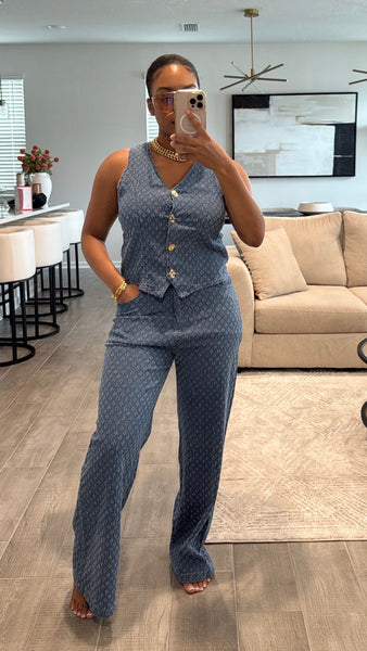 Two Piece Denim Set