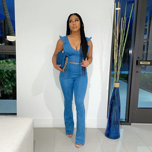 Denim Diva Two Piece Set